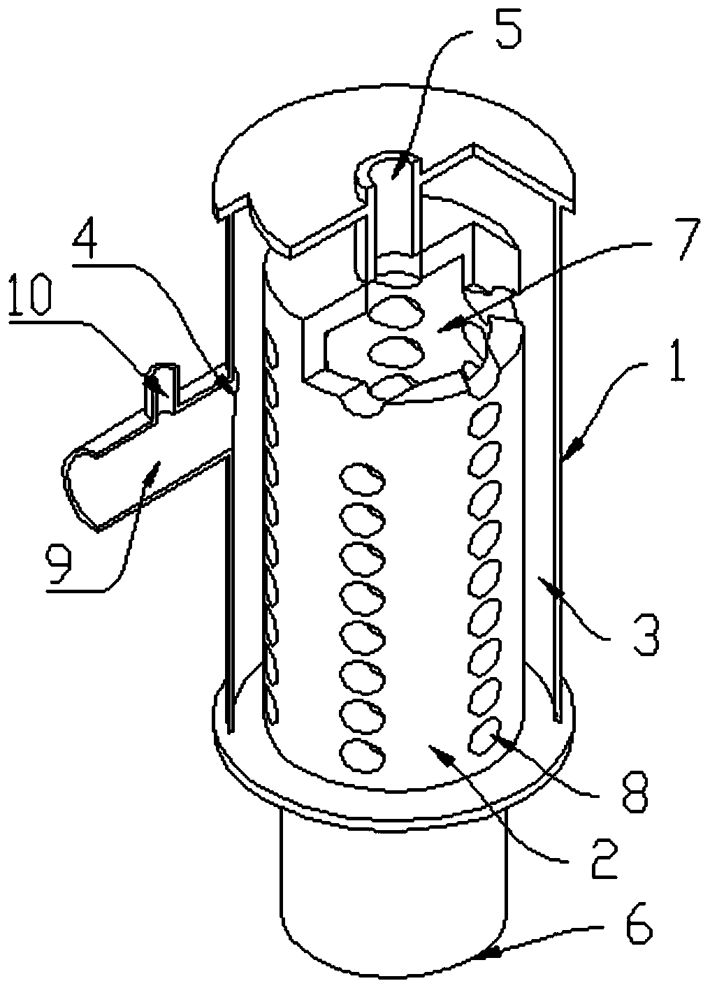 Vortex mixer for three phases