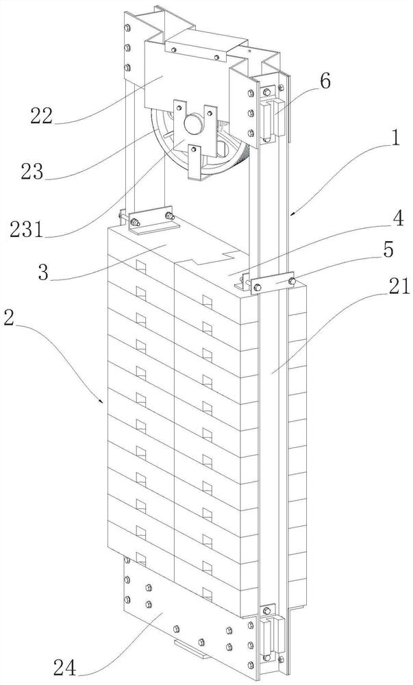 Economical counterweight device