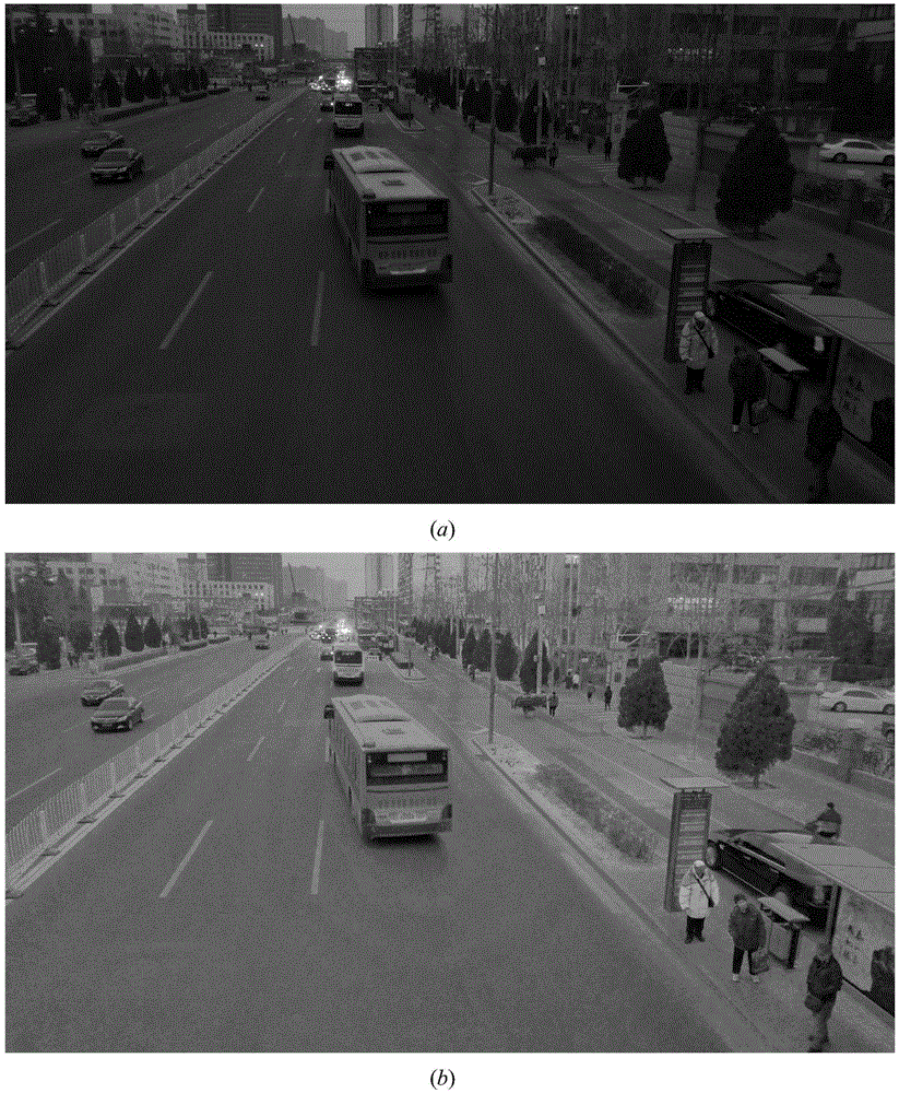 Low-light video real-time enhancement method based on bright channel