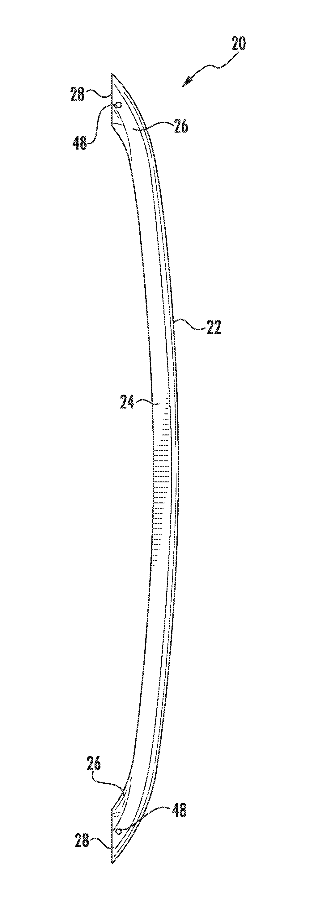 Thermoplastic refrigeration appliance handle with overmolded inserts