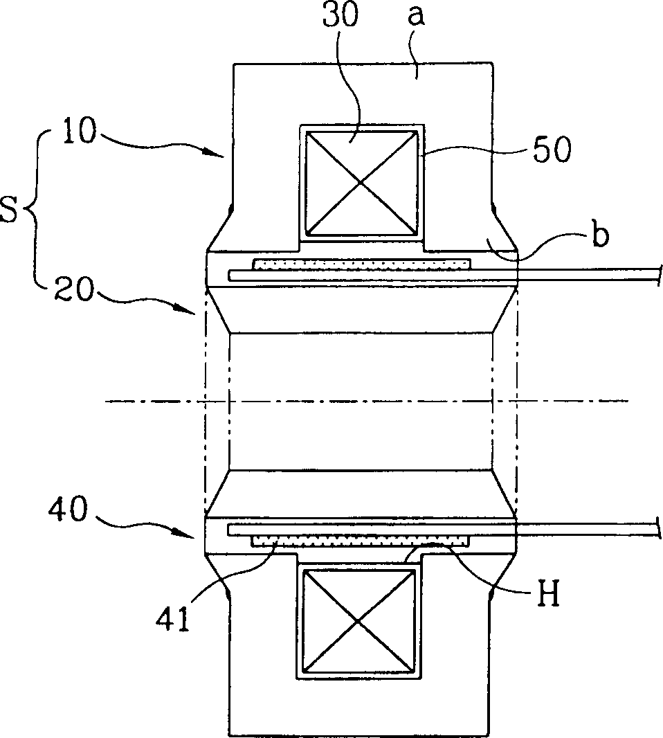 Method for iron core lamination of electric machine and lamination structure thereof