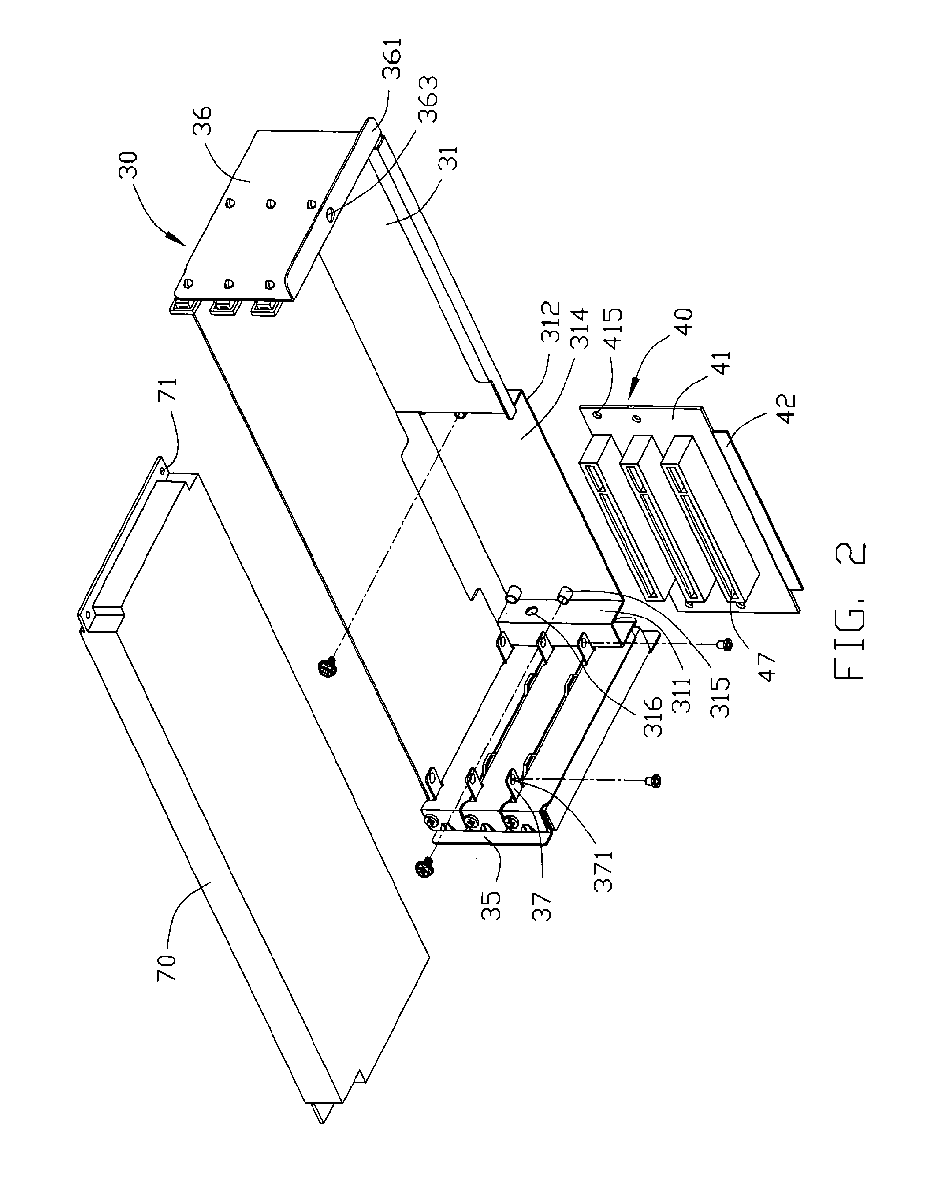 Handle for a riser card assembly