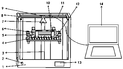 Device and method for detecting thermal barrier coating (TBC) surfaces based on area array pulse laser excitation