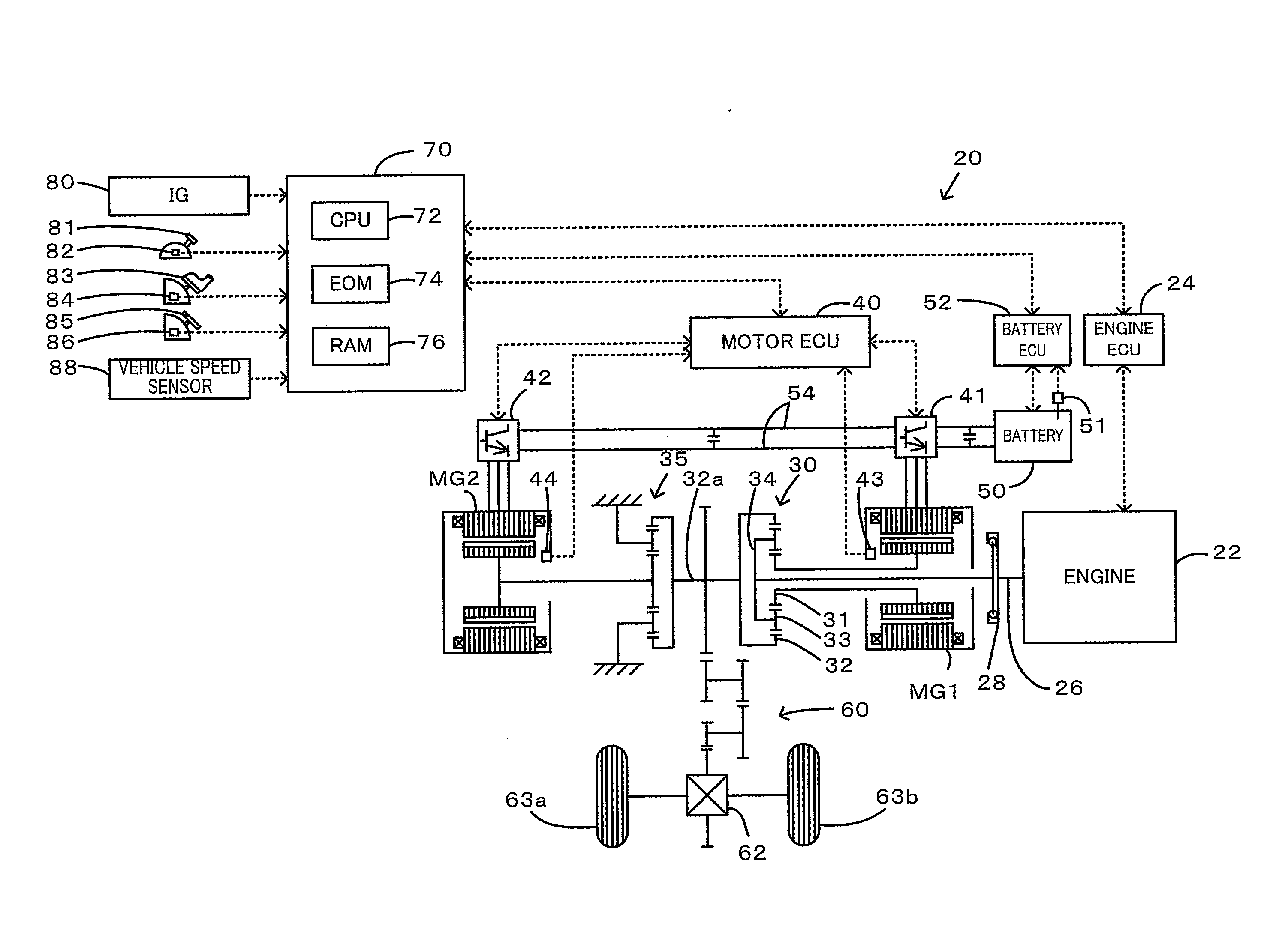 Vehicle and driving system for vehicle installation