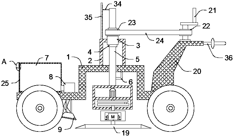 Peripheral transmission aspiration sludge scraper for sewage treatment