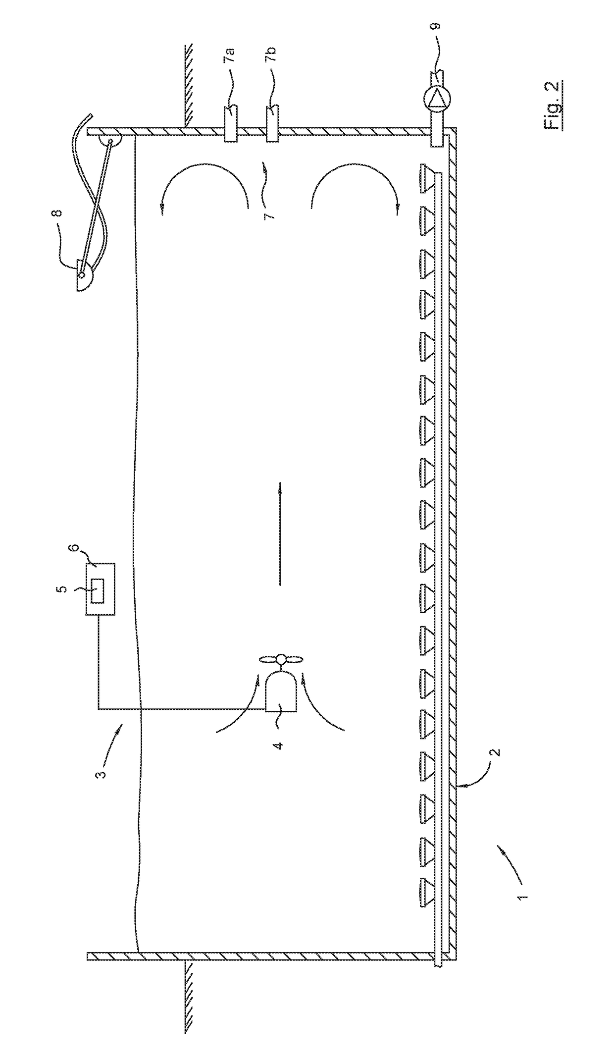 Method for controlling a treatment apparatus arrangement, a treatment apparatus arrangement for a treatment plant as well as a treatment plant