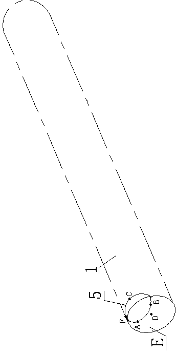 Method for positioning intersecting mouth space of pipe truss secondary rod