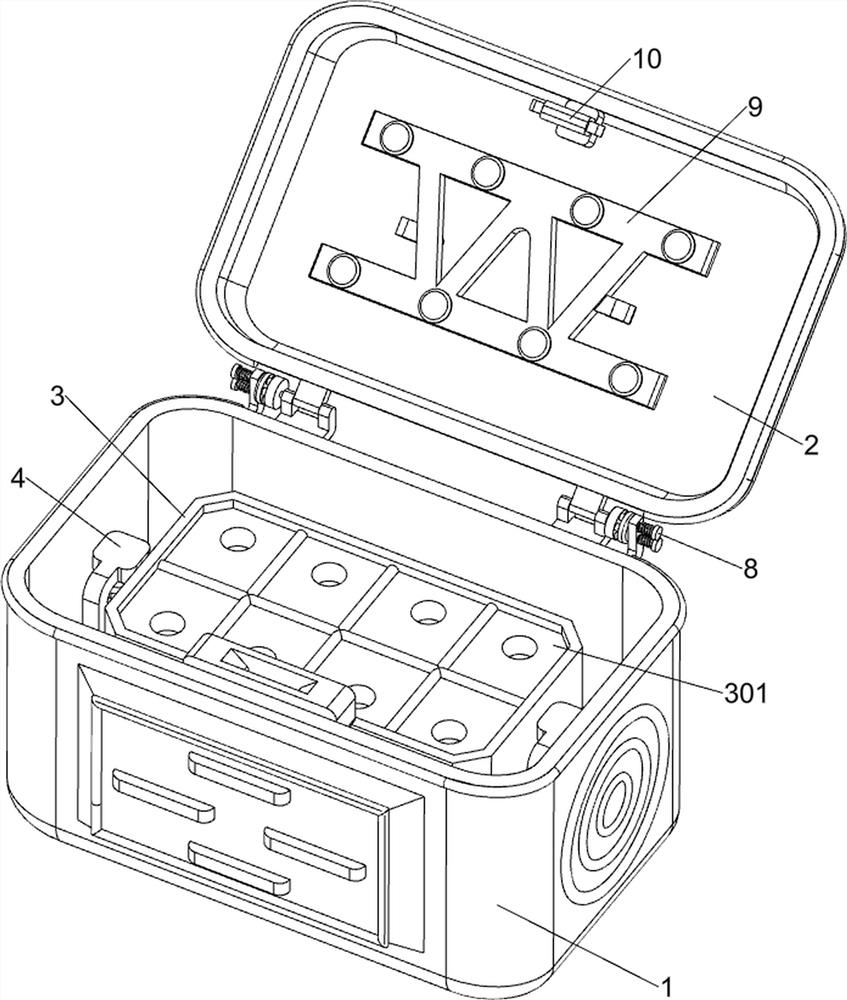 Breast surgery biopsy sample storage box