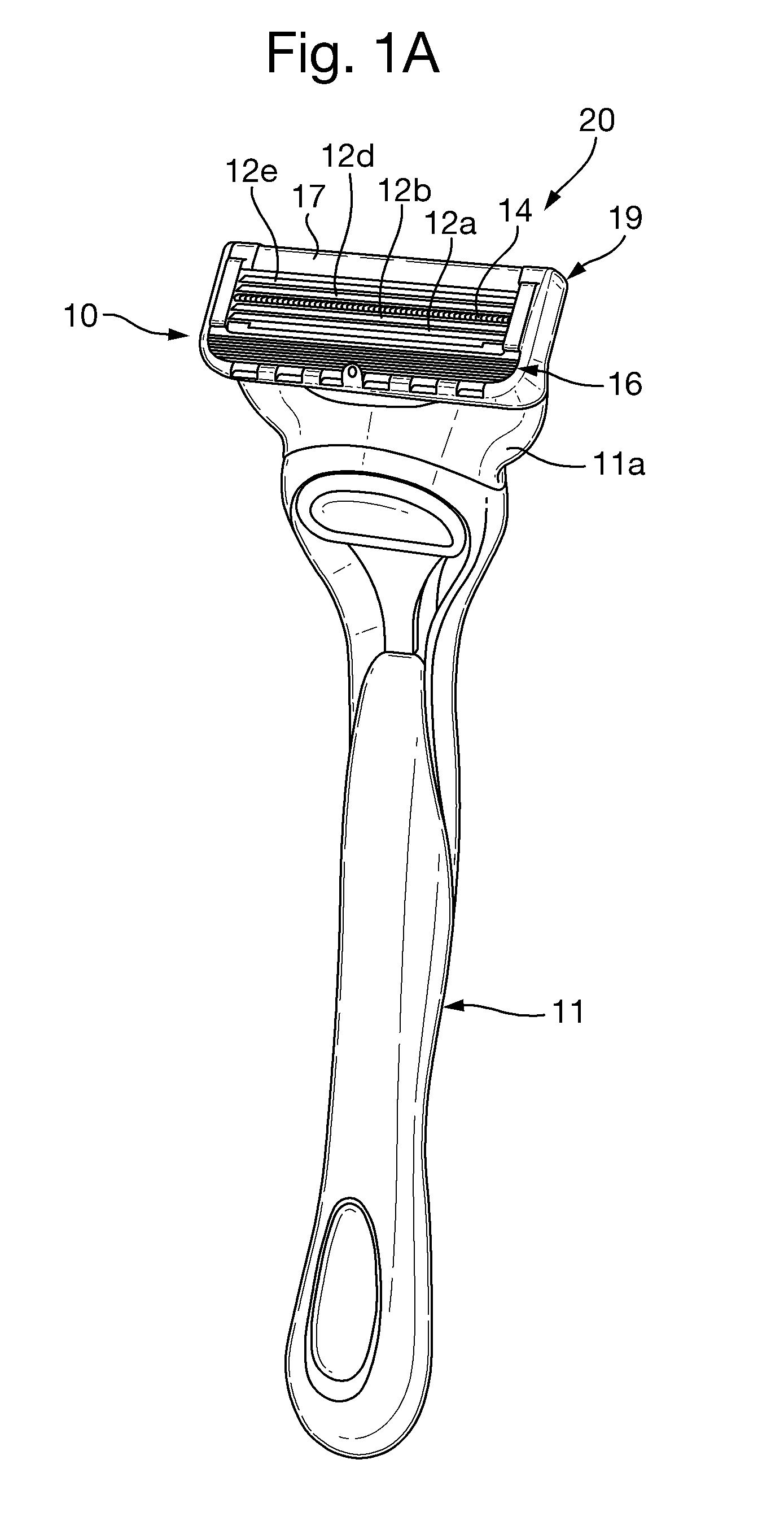 Razor cartridge with skin contact element