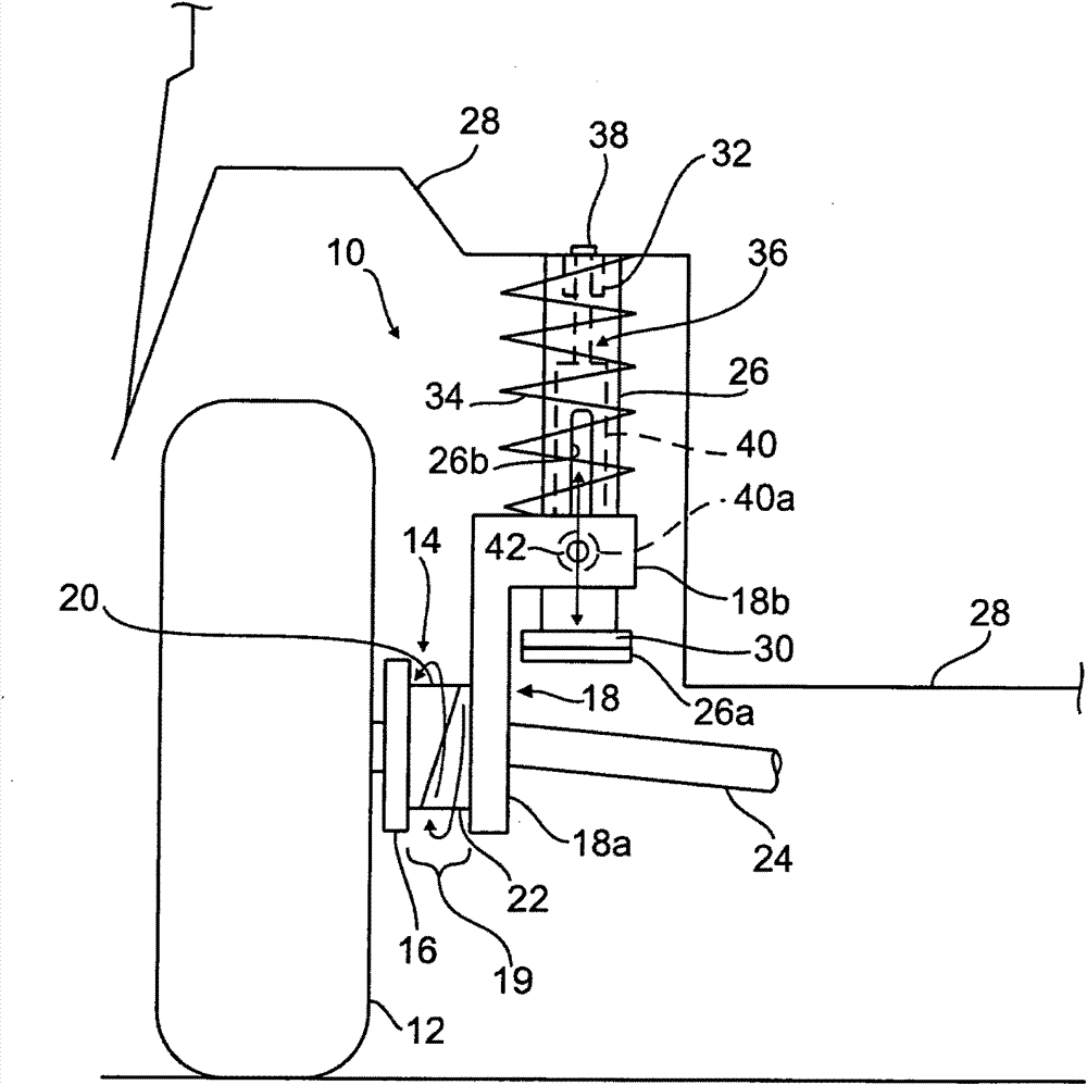 Wheel suspension for the rear wheels of motor vehicles