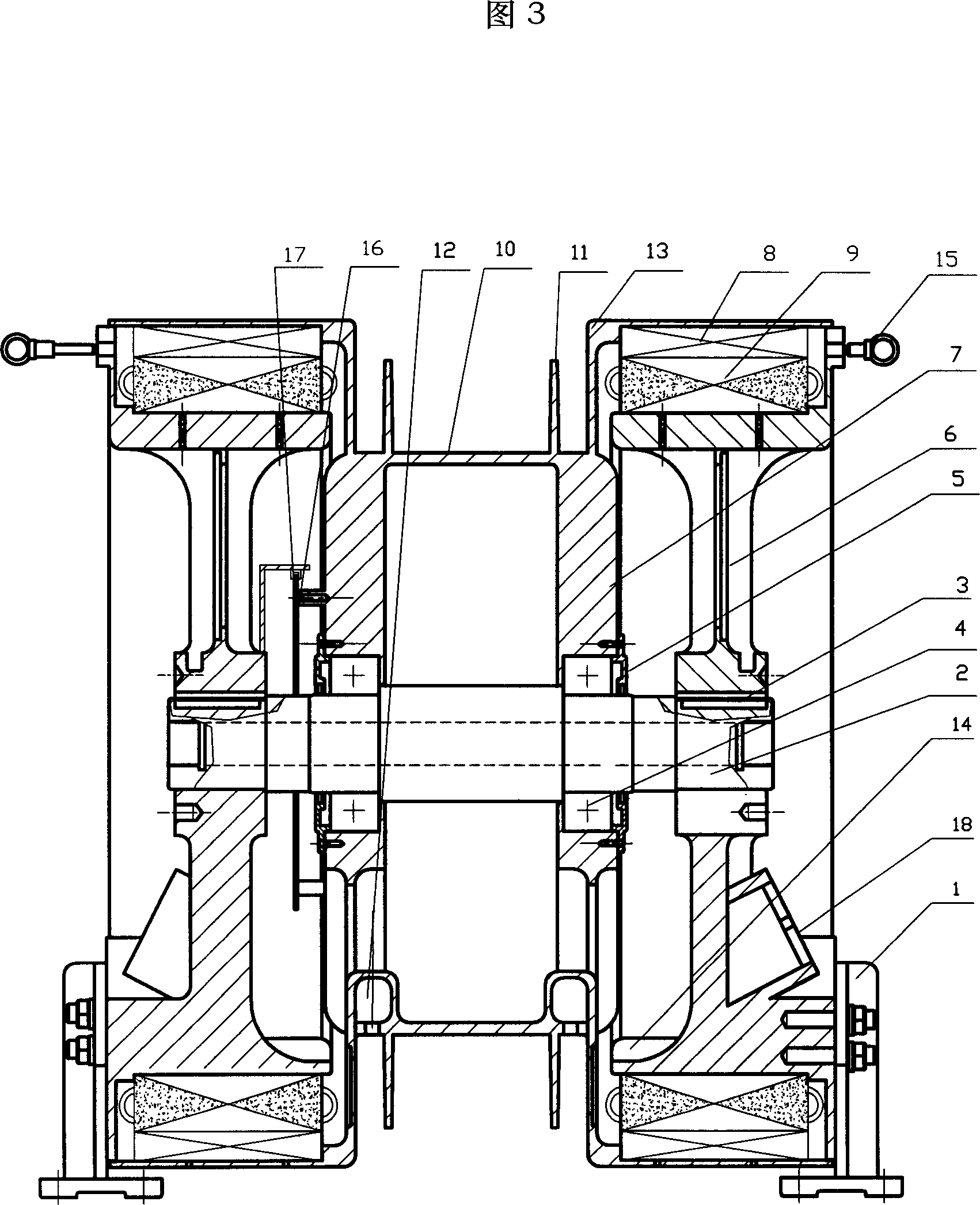 Ultra slow speed, large torsional moment, short magnetic circuit, speed regulation electric motor of heterotype rotor