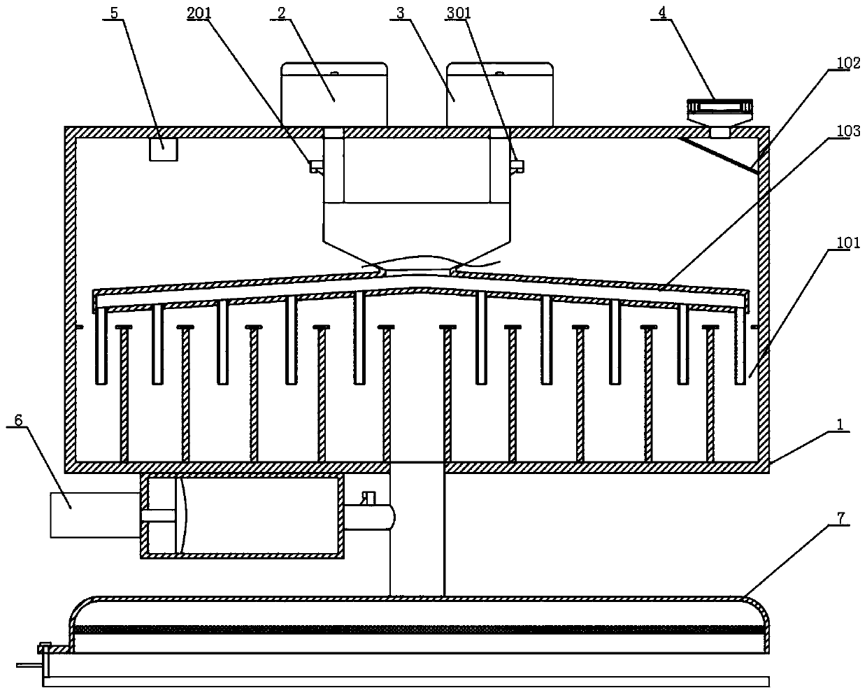 Device and method for maintaining high viability of in vitro pollen of gramineous crops