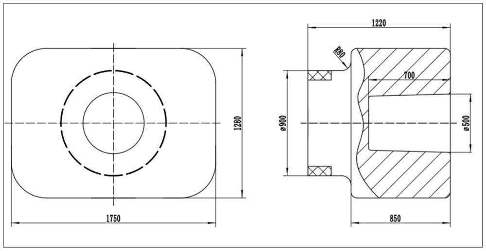 A stainless steel pump body forging forming process