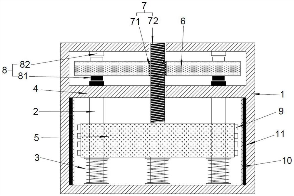 A vertically tuned mass magnetic force screw type inertial eddy current damper