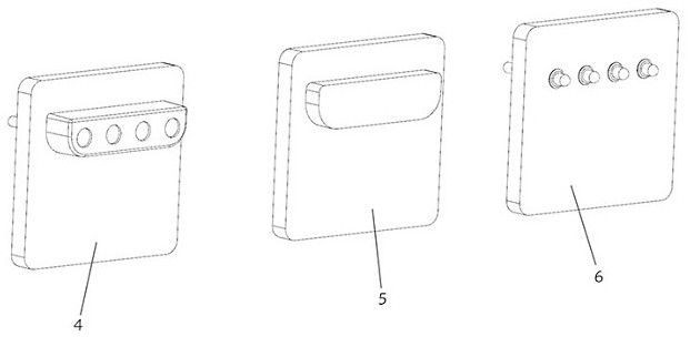 Logic electronic building block convenient for unified packaging