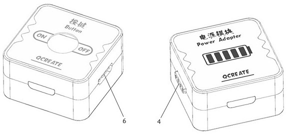 Logic electronic building block convenient for unified packaging