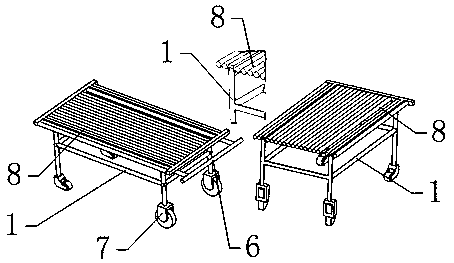 Hospital bed for medical field