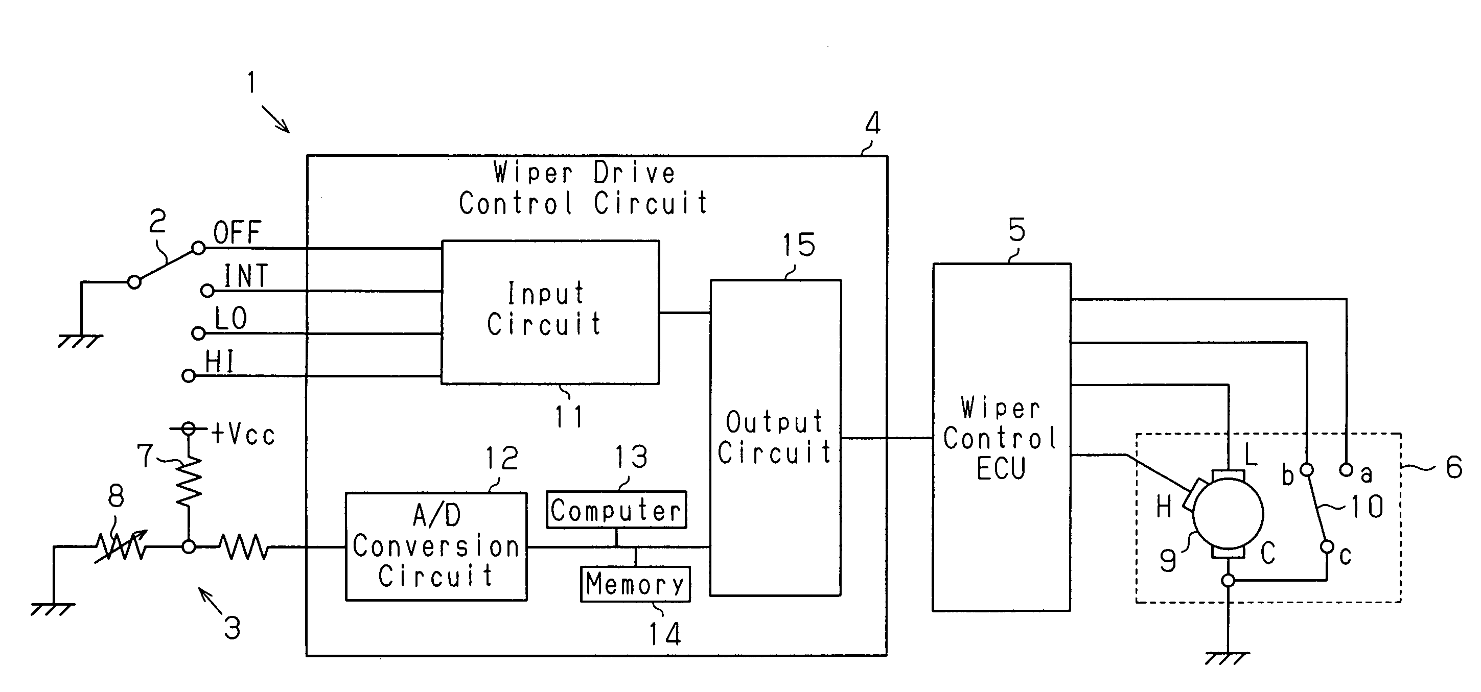 Wiper controller and method for controlling wiper