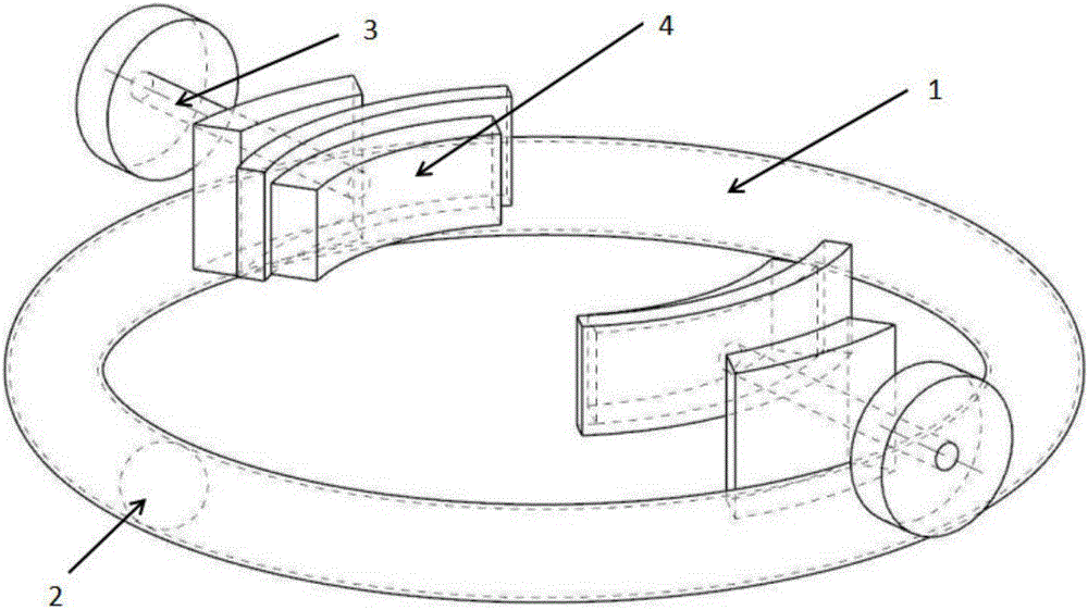 Lower-limb exercise training device containing rolling ball