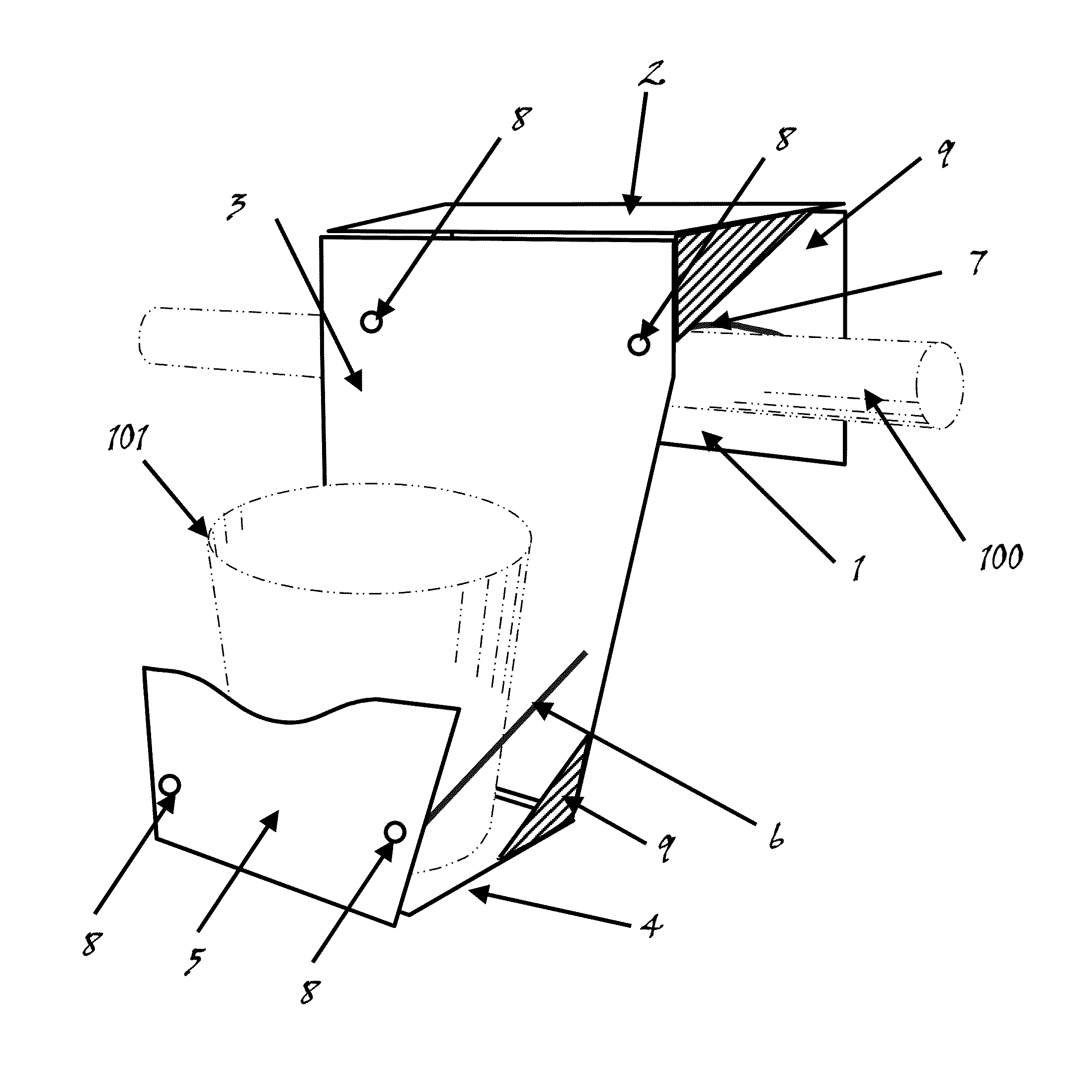 Folding travel support device and method for using the same