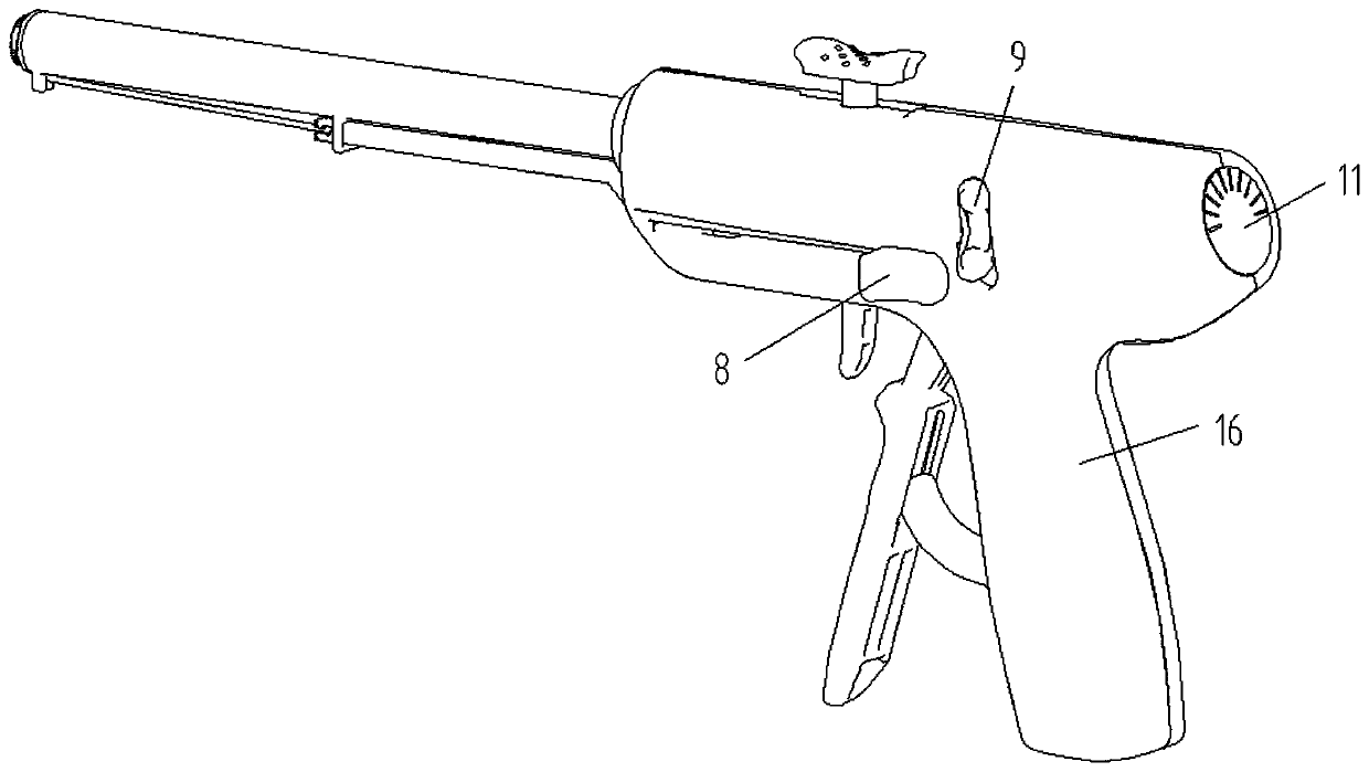 Negative pressure type automatic tightening loop ligature device