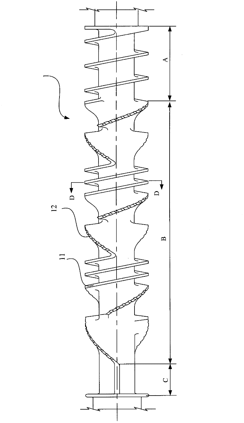 Rotor used for double-rotor continuous mixing mill and mixing mill with same