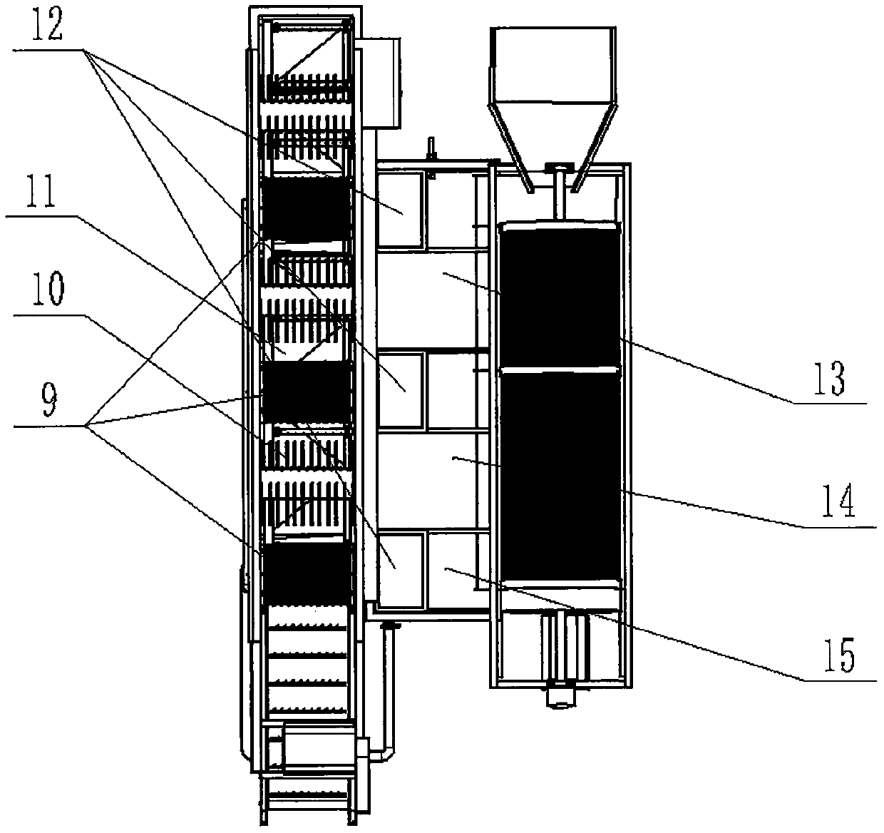 Drum type cleaning and pre-cooling treatment method and equipment after stone fruits are harvested in edge of field