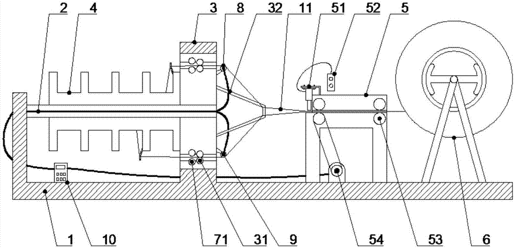 Automatic back-stranding cable preparation method and preparation equipment employing same