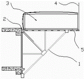 Building buffering type protection shelter