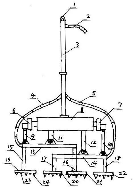 Four-drill trenching machine