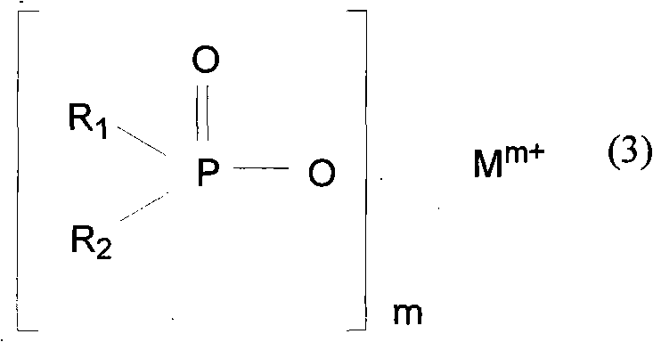 Partially alkylated phosphinic acid nonalkali metal salt and preparing method and application thereof