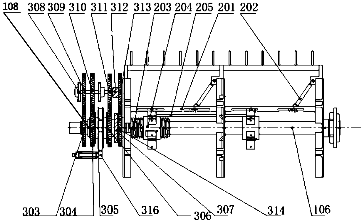 Threshing cylinder with adjustable threshing diameter, adjusting method and combine harvester