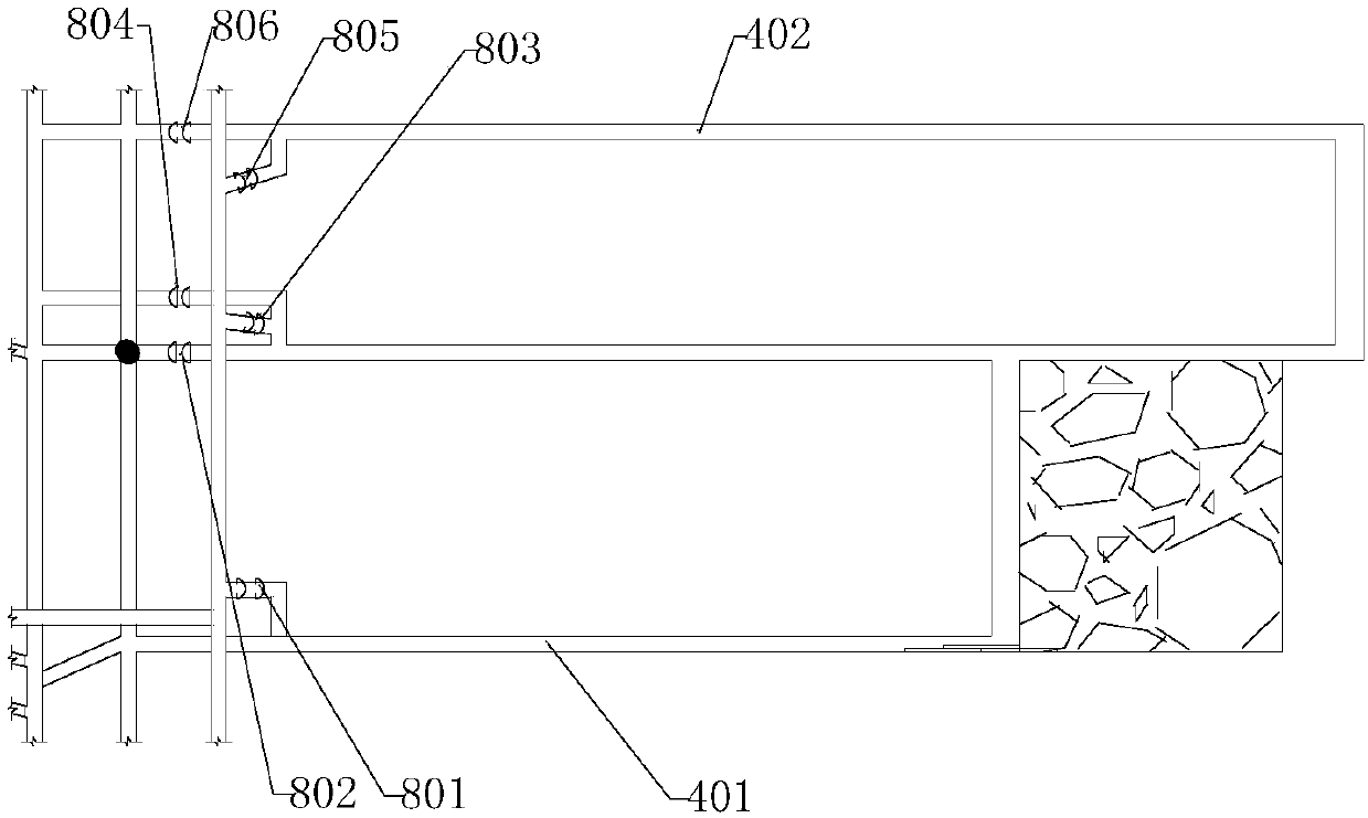 Combined spontaneous gas and coal combustion control method during roof cutting lane forming non-pillar mining