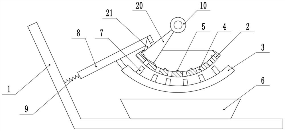 Tea stripping device