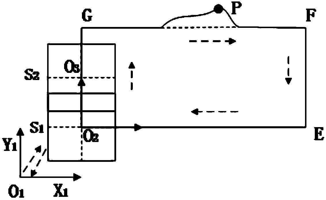 Machine vision detection method for workpiece contour flange protrusion based on G-code guidance