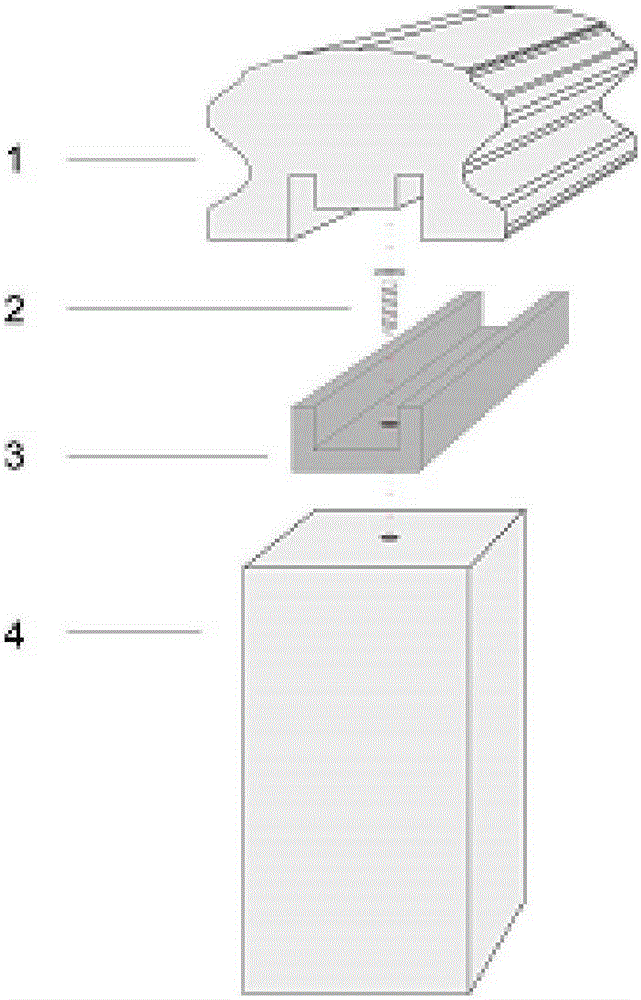 Detachable wood stair railing structure