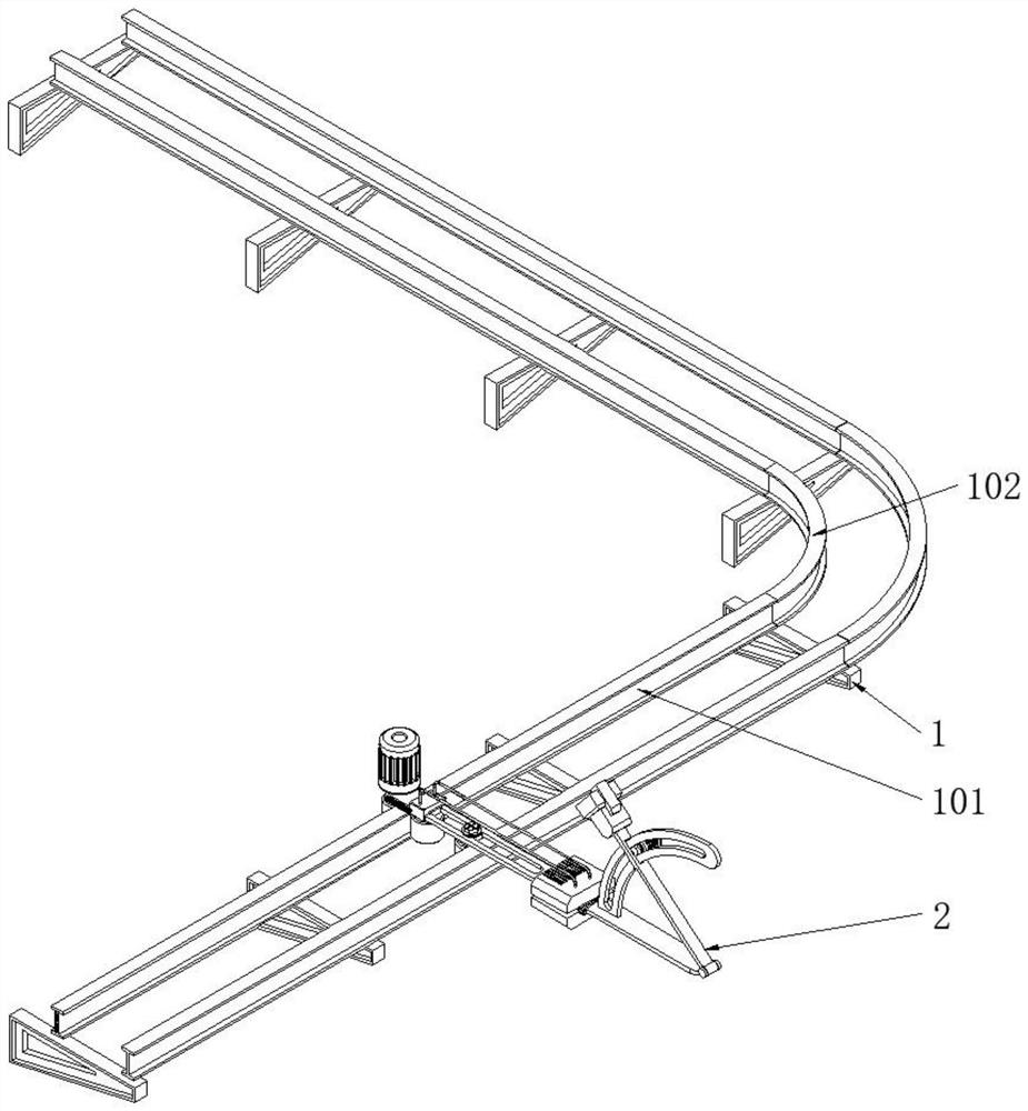 Rail-mounted live information acquisition device for building BIM (Building Information Modeling) model