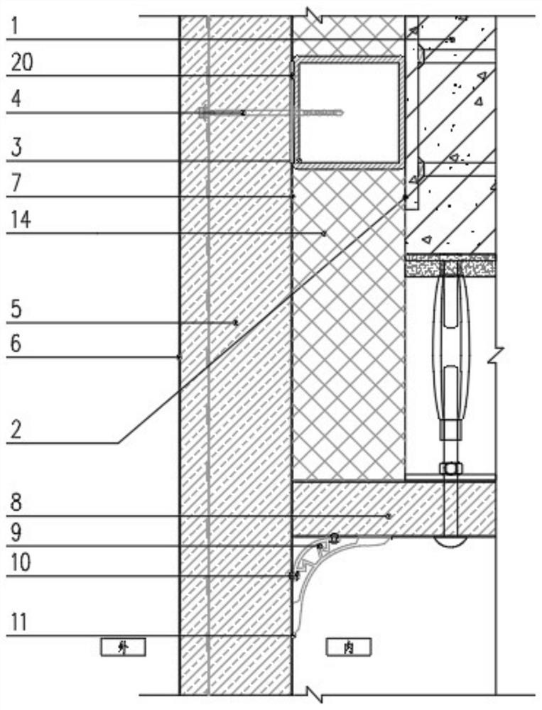 Integrated metal external wall panel system for clean workshop