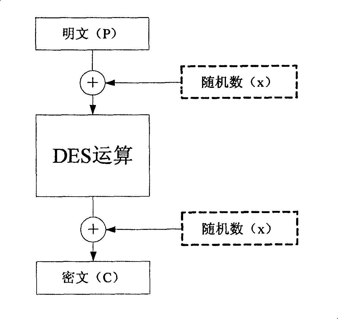 Encrypting method and chip for anti-attack standard encryption criterion