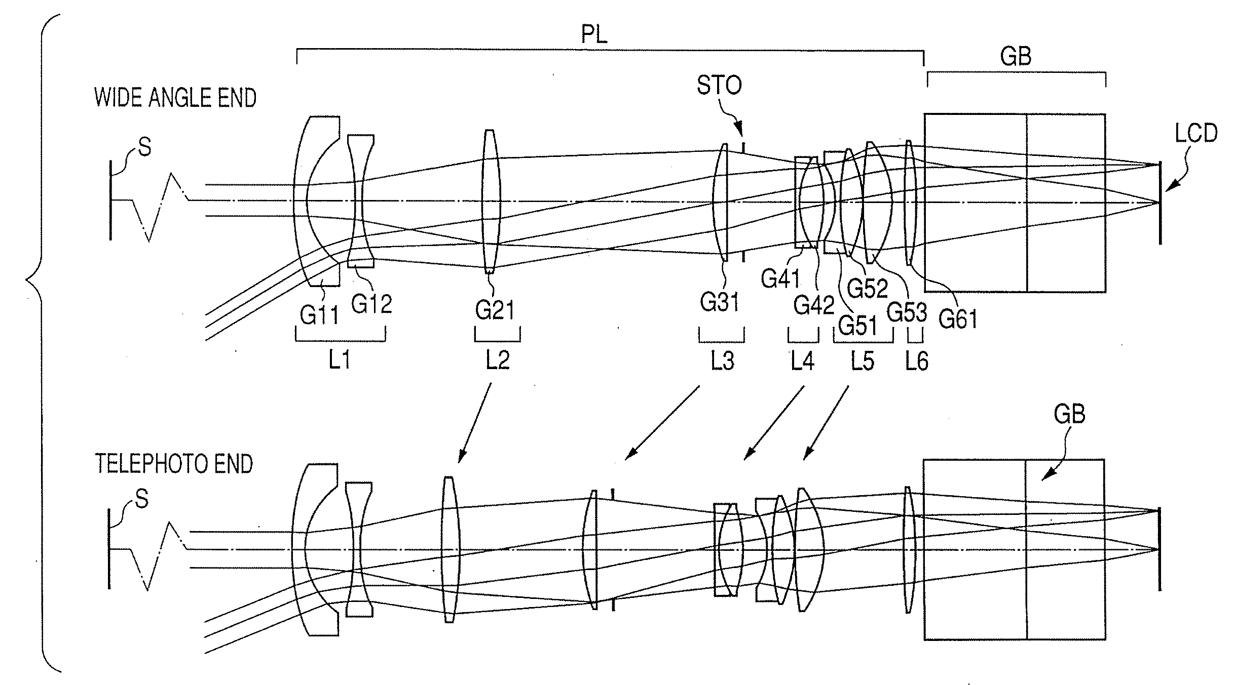 Zoom lens and image projection apparatus having same