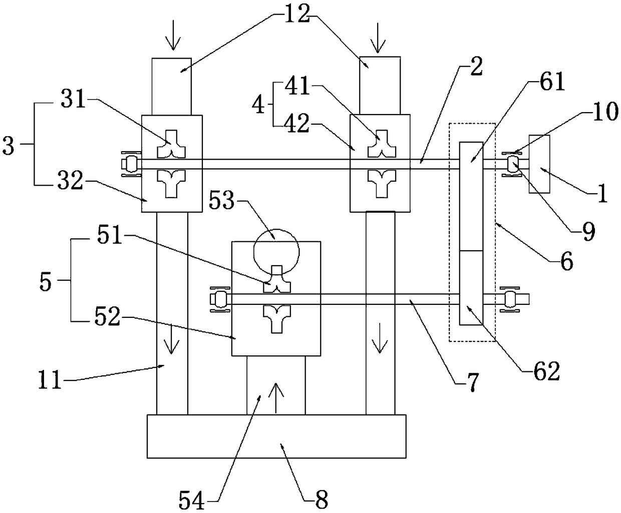 A double-suction double-shaft multi-stage split pump system