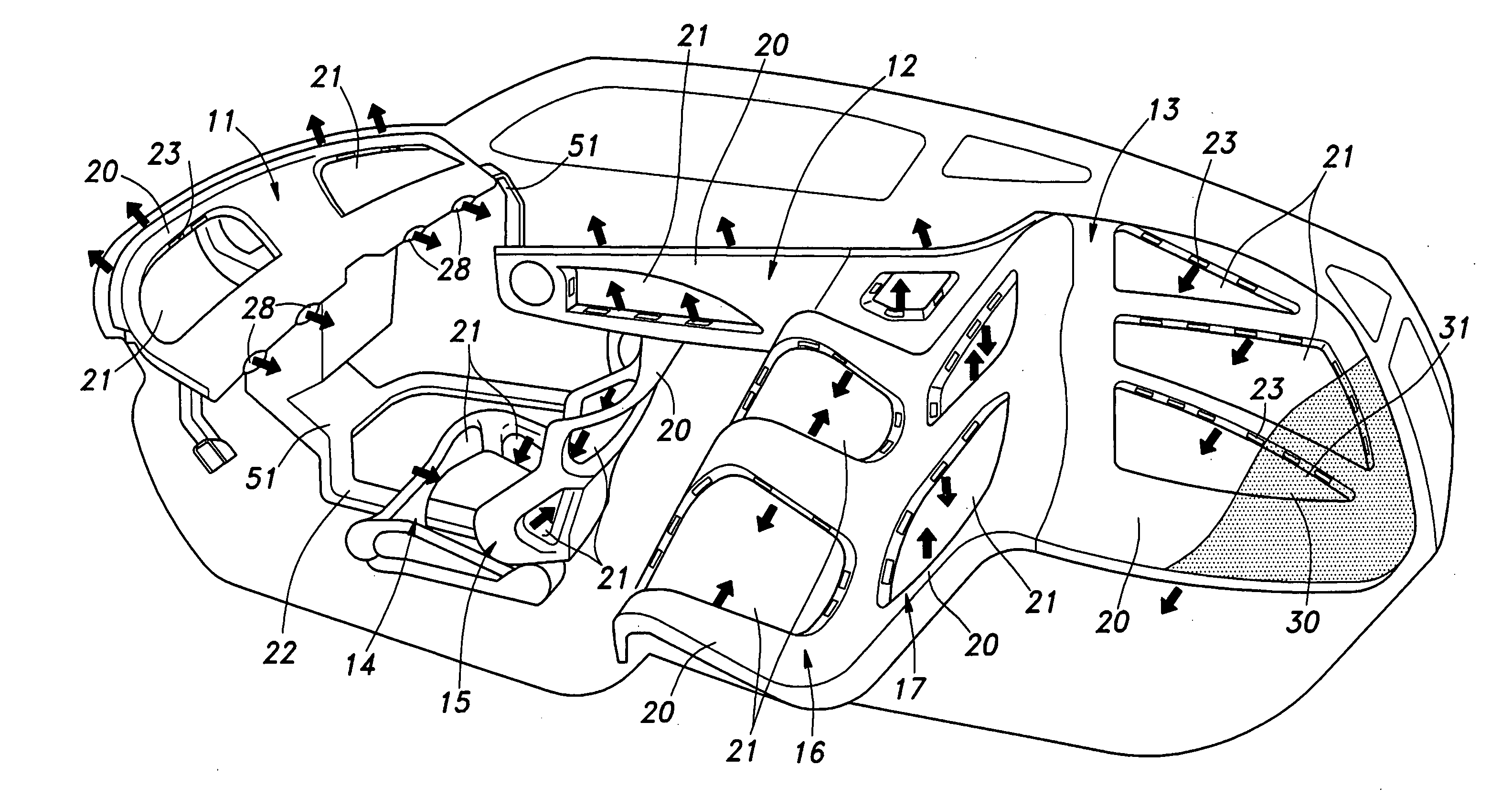 Onboard air conditioning system