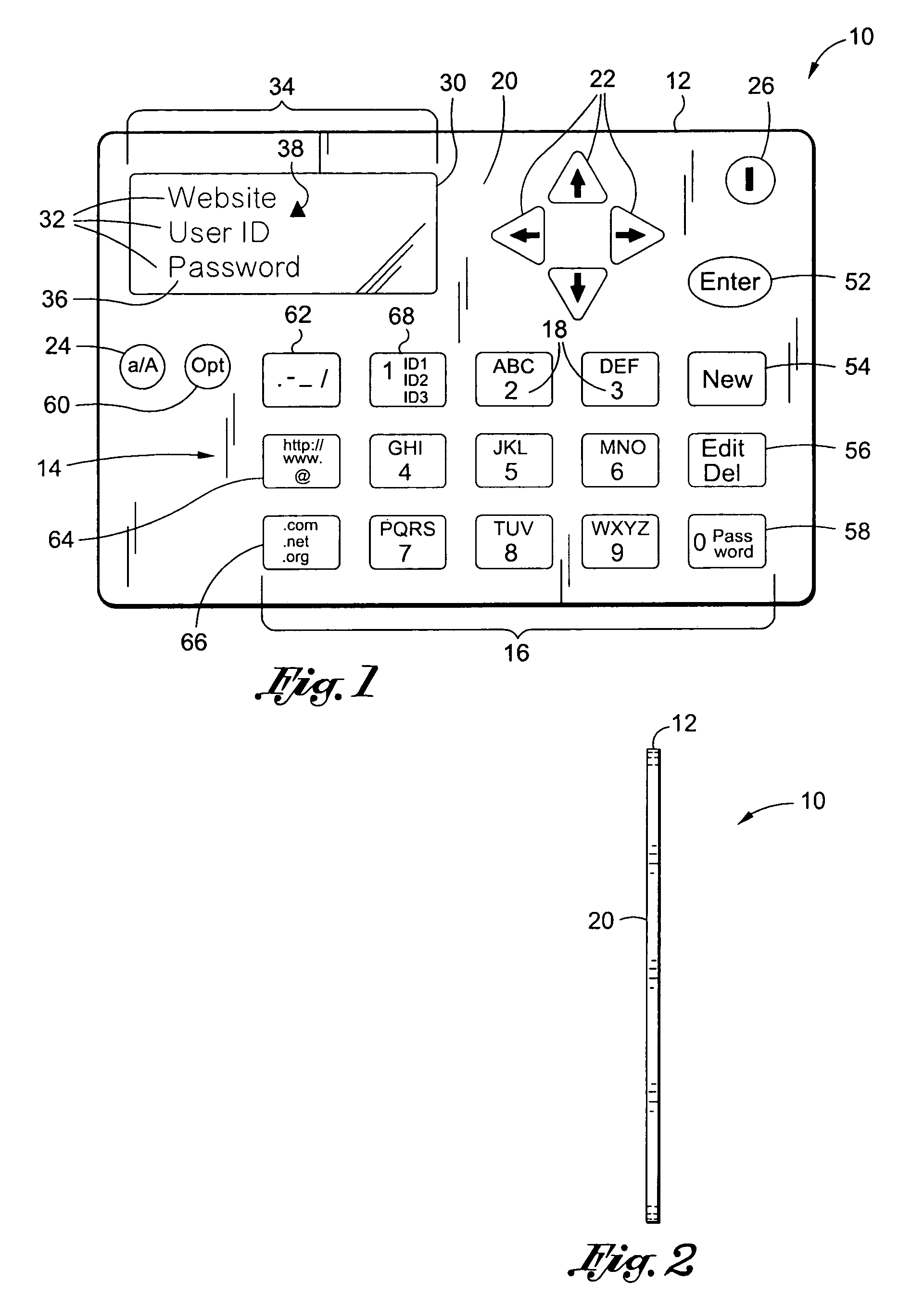 Secure password organizer