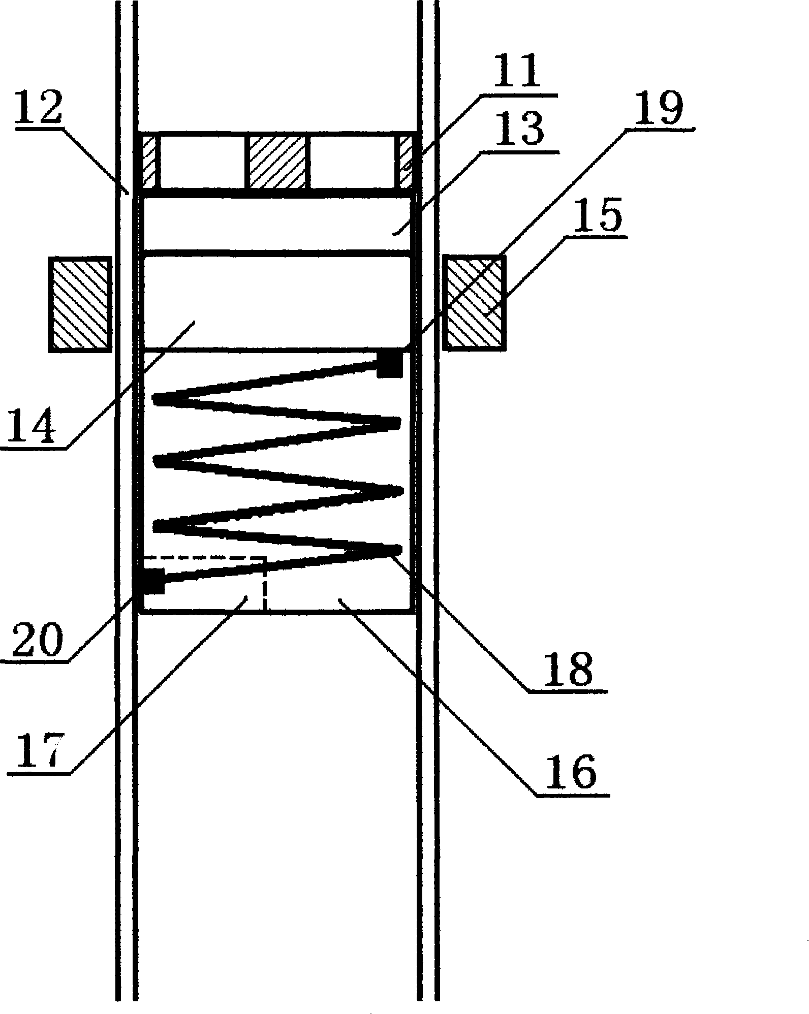 Normal closed valve core and switch control device