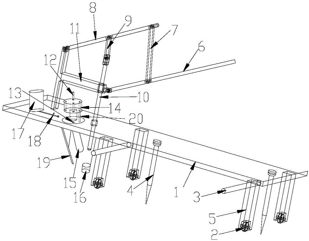 A portable automatic feeding manual piling device and piling method