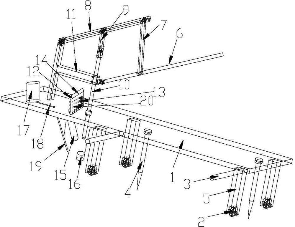 A portable automatic feeding manual piling device and piling method