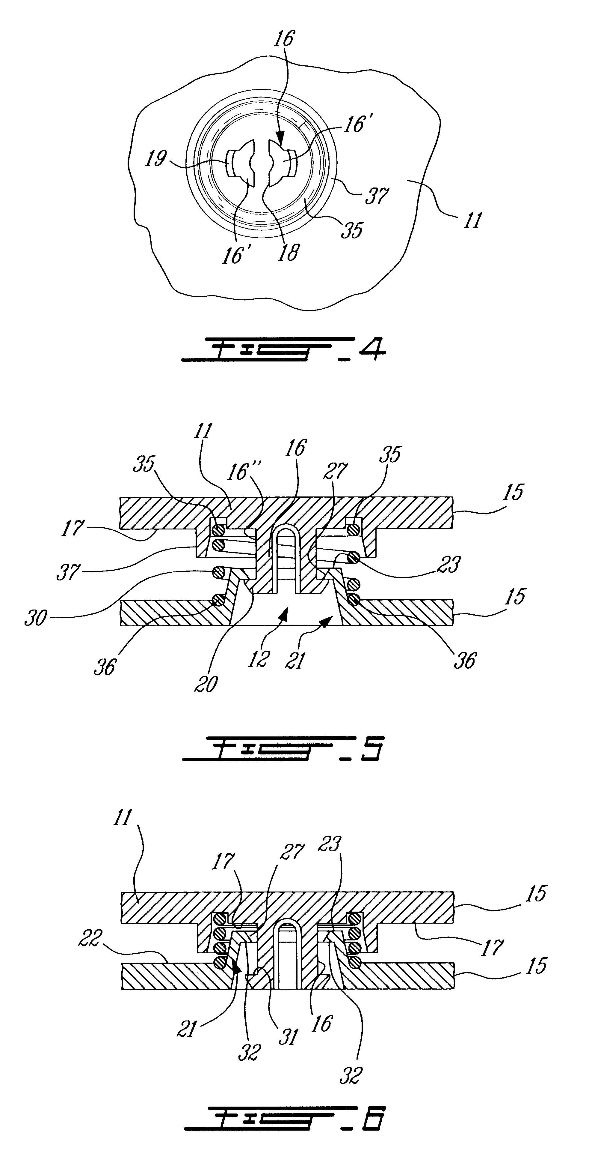 Movement detector pad with resilient plate attachment