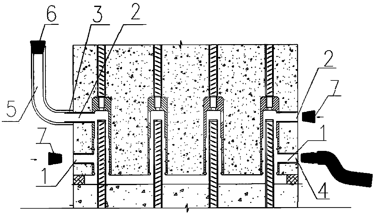 A grouting shrinkage compensation method