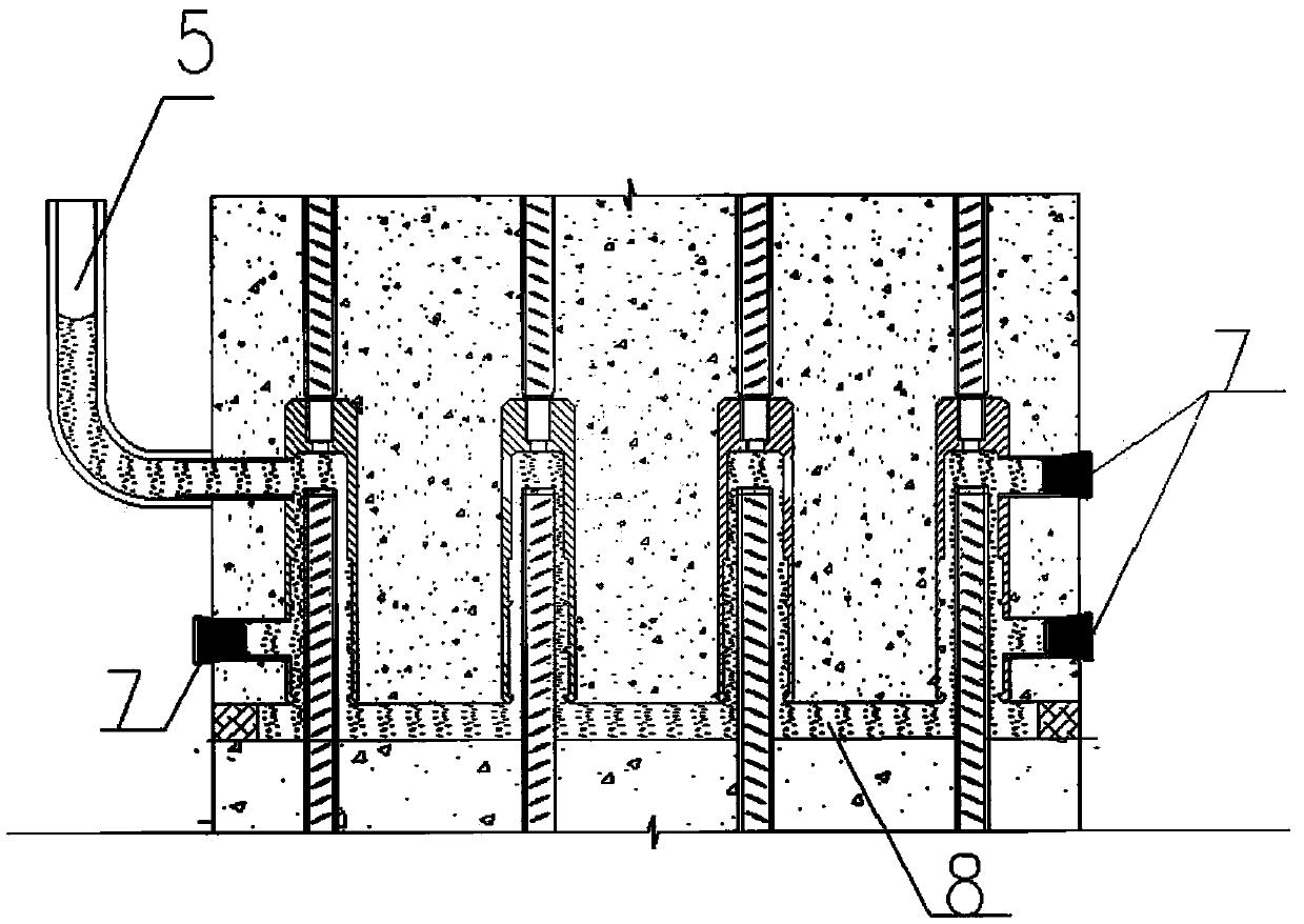 A grouting shrinkage compensation method