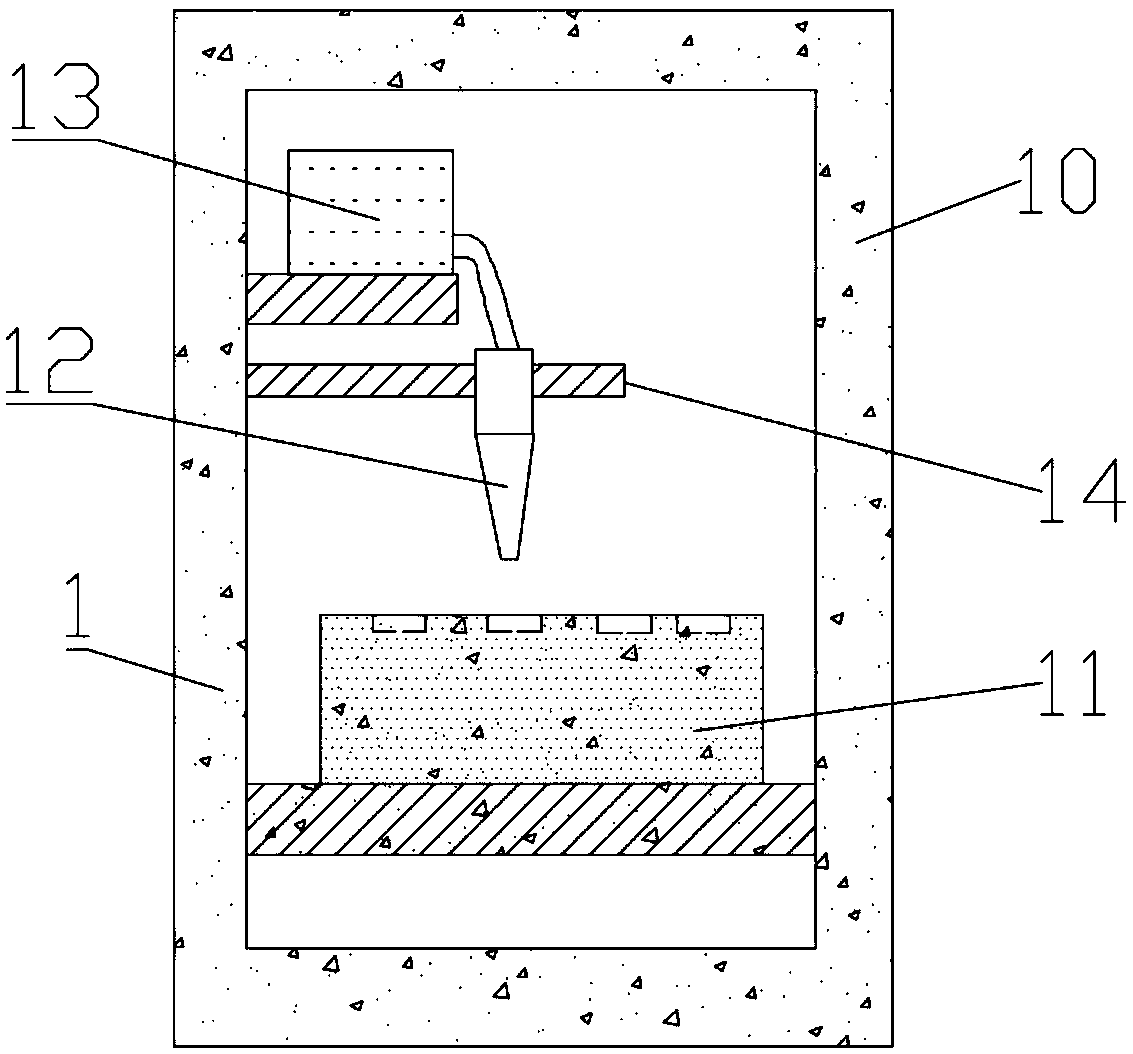 Gypsum wax film baking and pouring molding device for jewelry production and processing